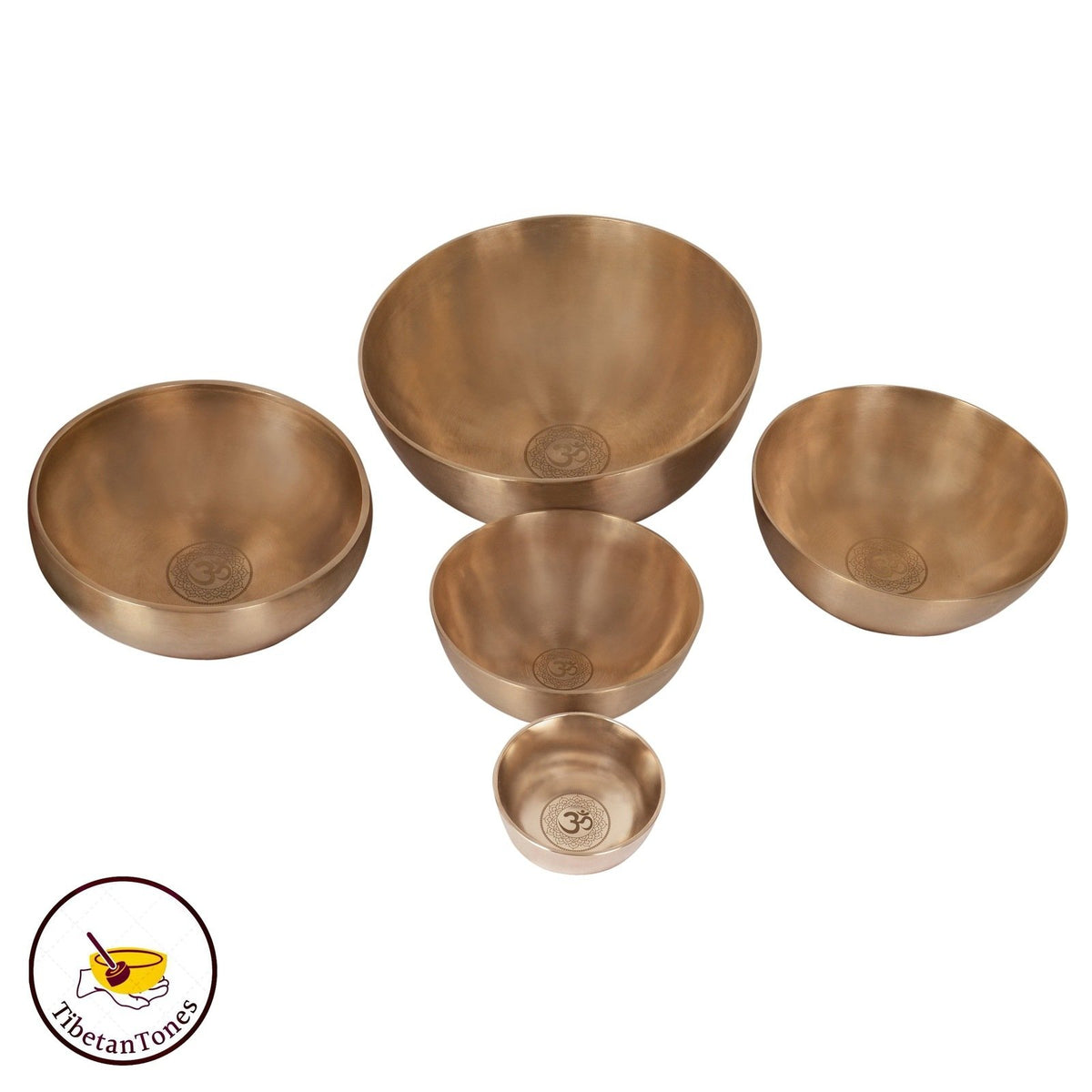 Tibetan Tones Sound Therapy singing bowl set with book