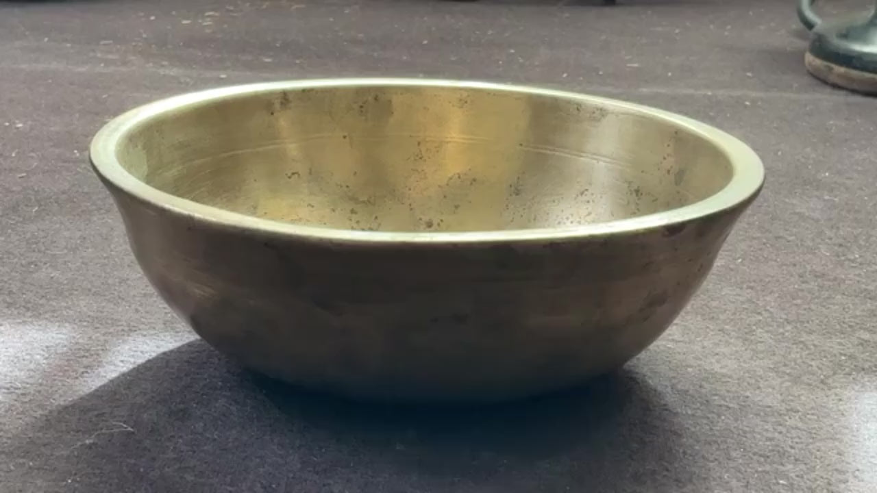5” bronze saucer Antique singing bowl